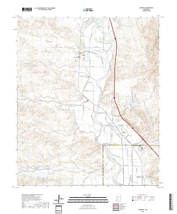 Garfield topographic map thumbnail