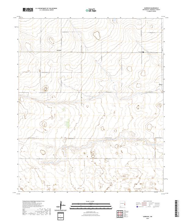 Garrison topographic map thumbnail