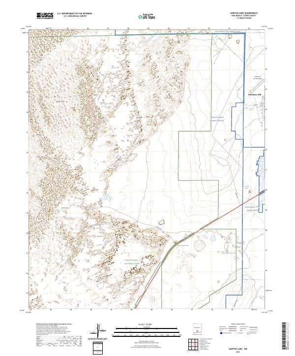 Garton Lake topographic map thumbnail