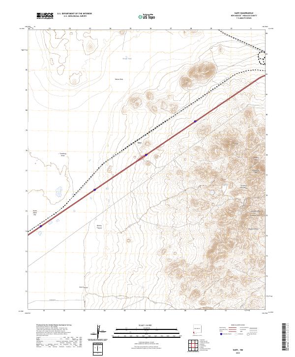 Gary topographic map thumbnail