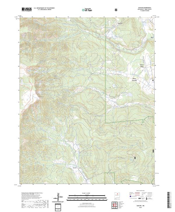 Gascon topographic map thumbnail