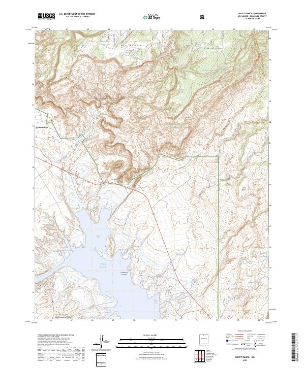 Ghost Ranch topographic map thumbnail