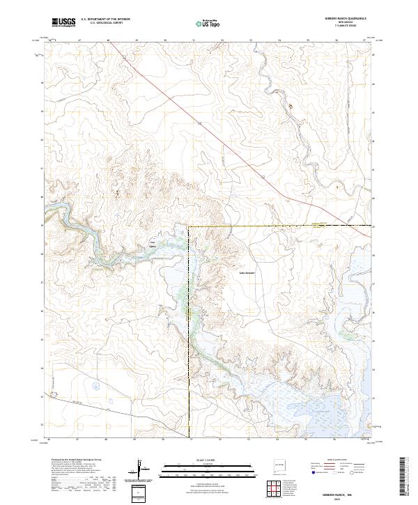 Gibbons Ranch topographic map thumbnail