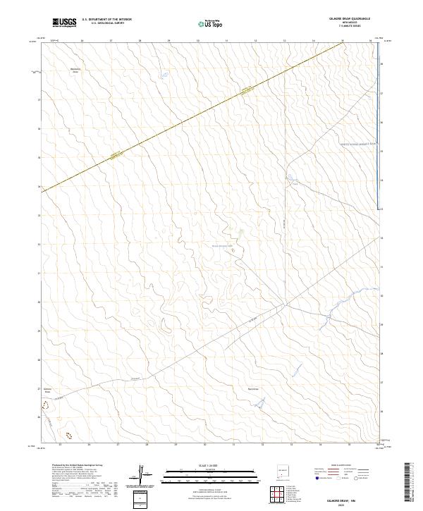 Gilmore Draw topographic map thumbnail
