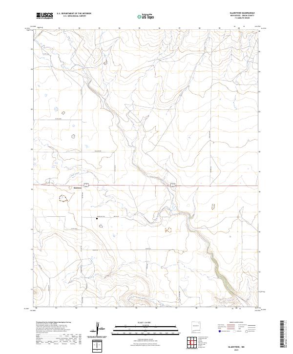 Gladstone topographic map thumbnail