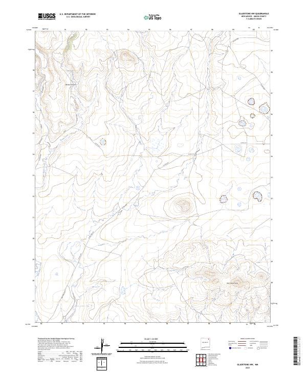 Gladstone NW topographic map thumbnail