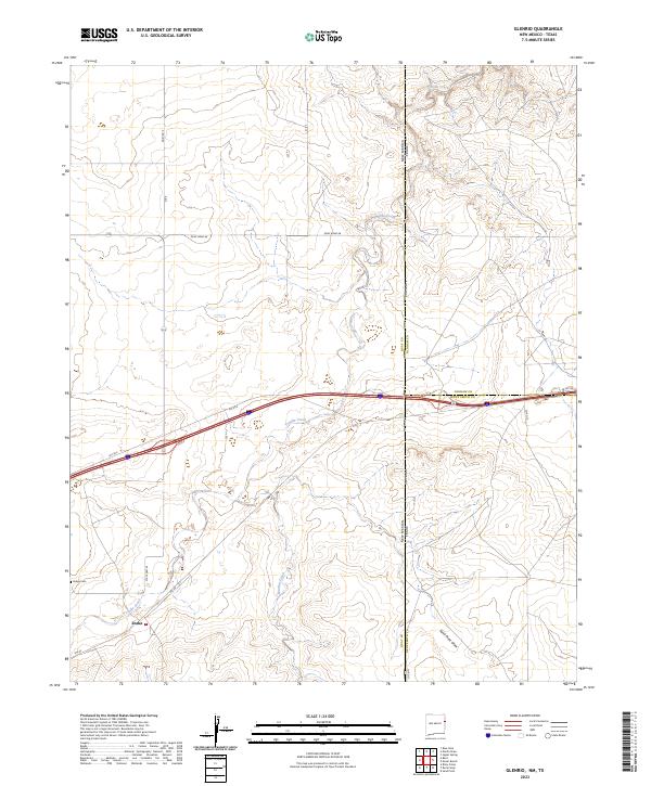 Glenrio topographic map thumbnail