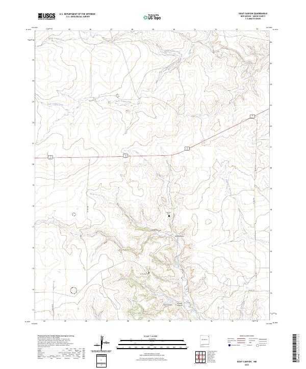 Goat Canyon topographic map thumbnail