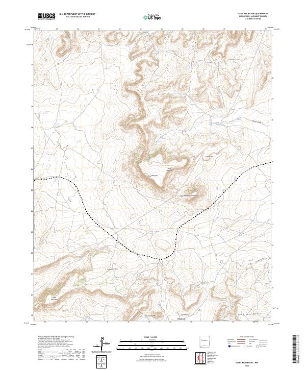 Goat Mountain topographic map thumbnail