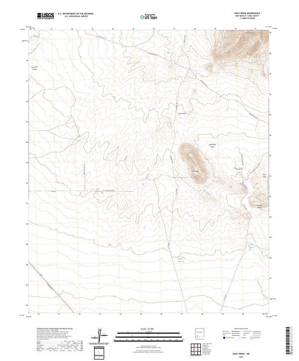 Goat Ridge topographic map thumbnail