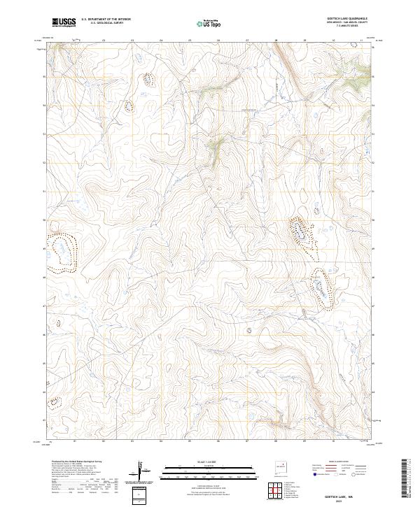 Goetsch Lake topographic map thumbnail