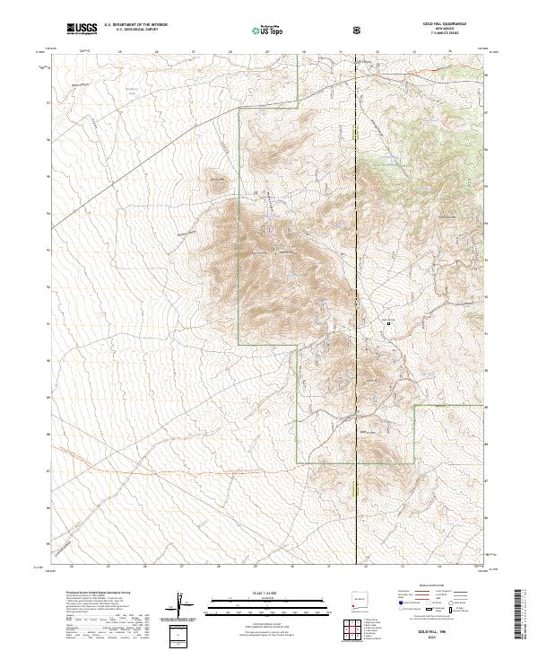 Gold Hill topographic map thumbnail