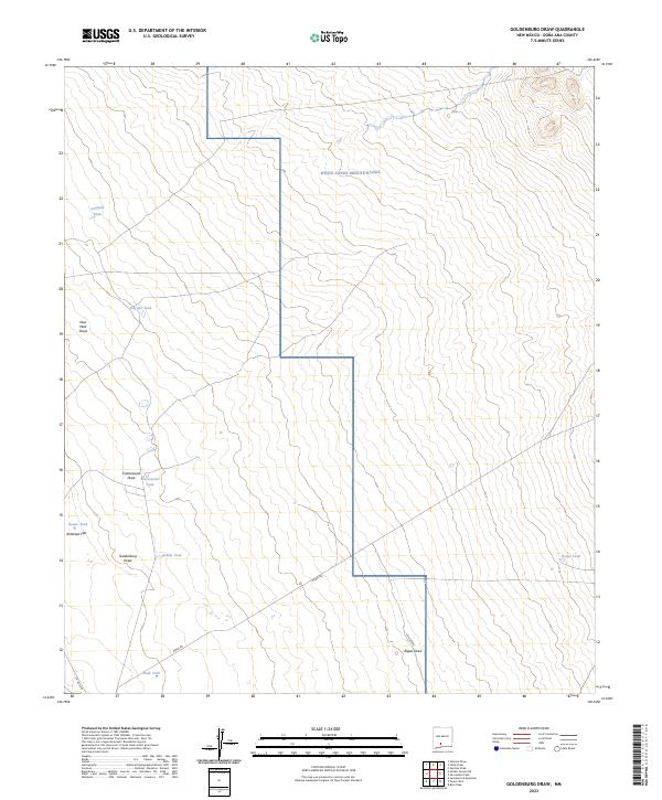 Goldenburg Draw topographic map thumbnail