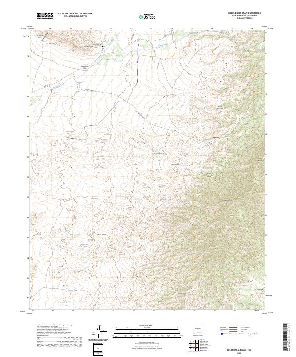 Golondrina Draw topographic map thumbnail
