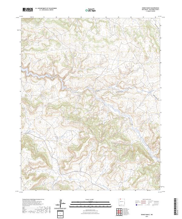 Gomez Ranch topographic map thumbnail
