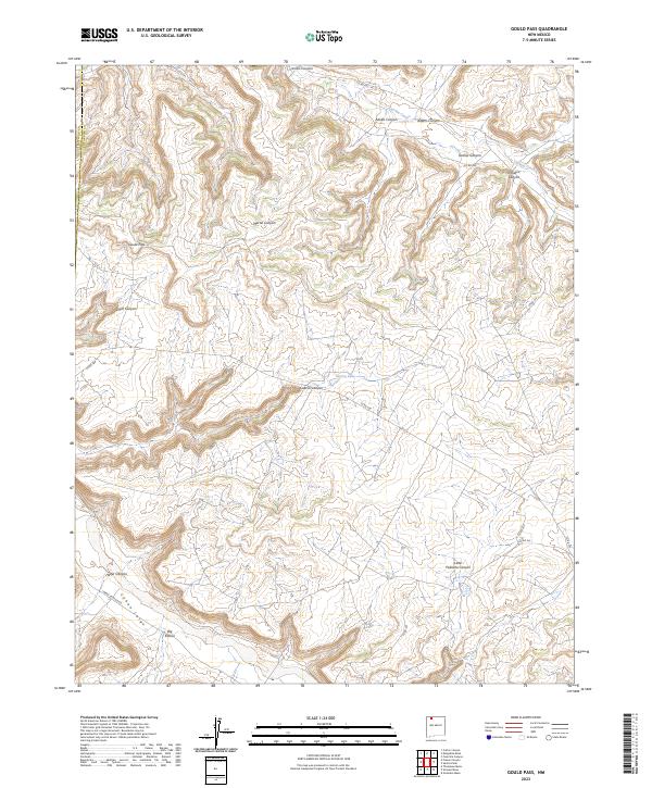 Gould Pass topographic map thumbnail