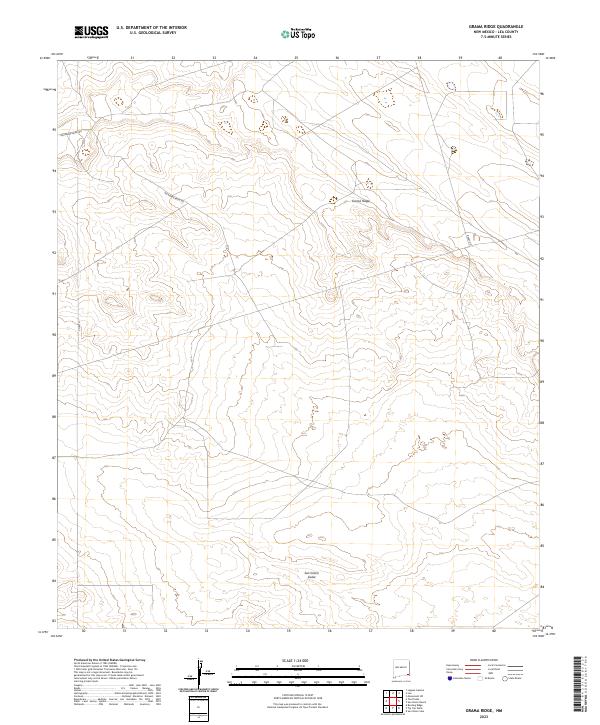 Grama Ridge topographic map thumbnail