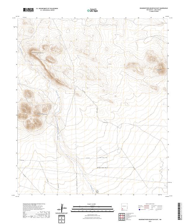 Grandmother Mountain East topographic map thumbnail