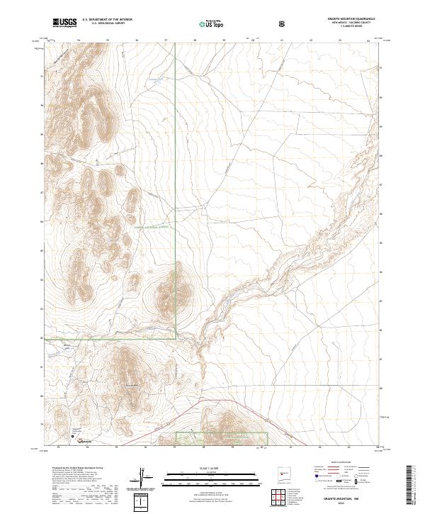 Granite Mountain topographic map thumbnail