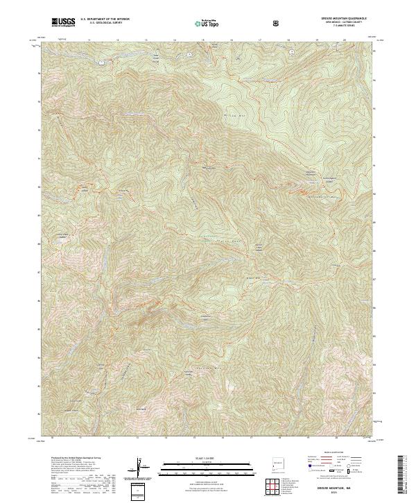 Grouse Mountain topographic map thumbnail