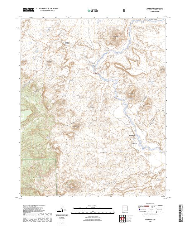 Guadalupe topographic map thumbnail
