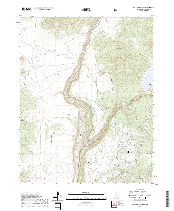 Guadalupe Mountain topographic map thumbnail