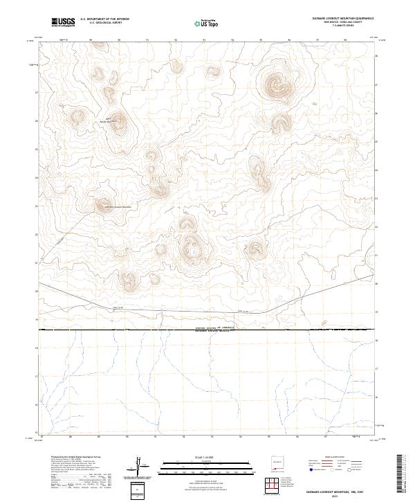 Guzmans Lookout Mountain topographic map thumbnail