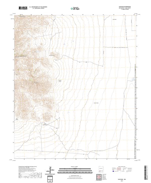 Gym Peak topographic map thumbnail