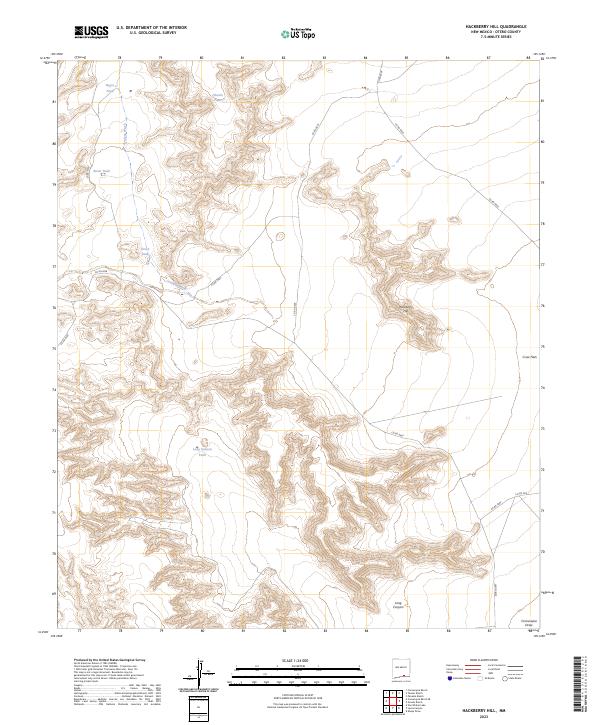 Hackberry Hill topographic map thumbnail