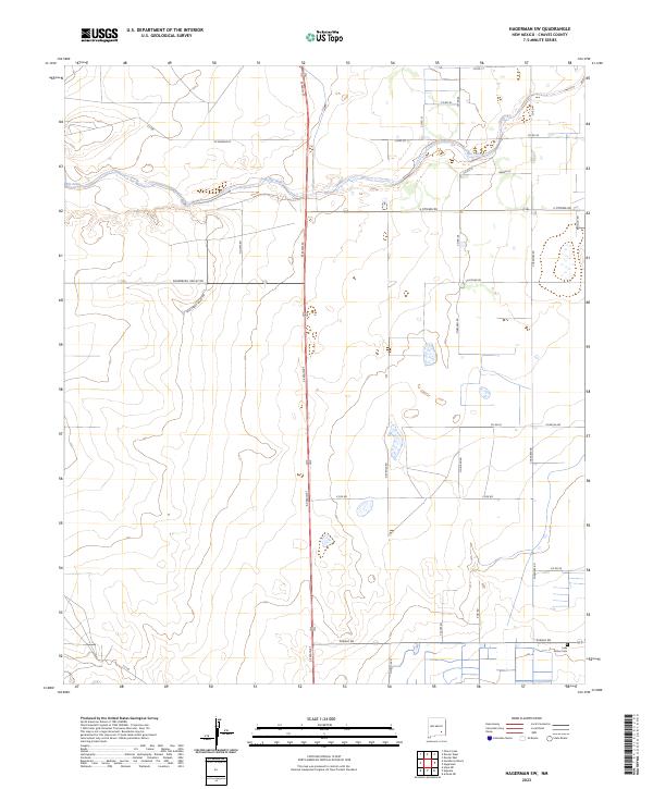 Hagerman SW topographic map thumbnail