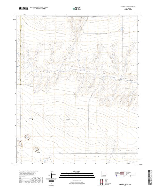 Hammond Ranch topographic map thumbnail
