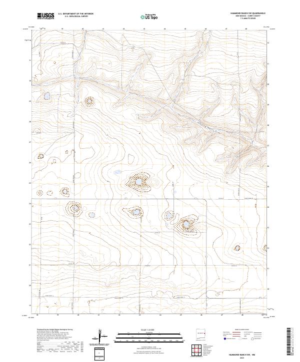 Hammond Ranch SW topographic map thumbnail