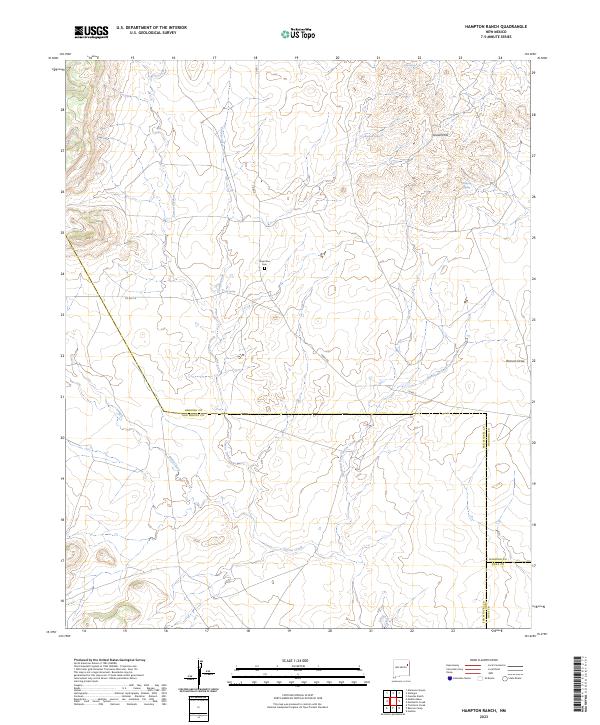 Hampton Ranch topographic map thumbnail