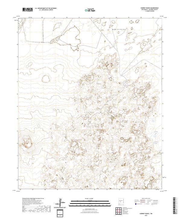 Harriet Ranch topographic map thumbnail