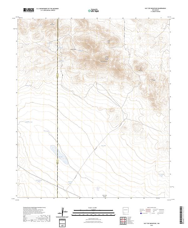 Hat Top Mountain topographic map thumbnail