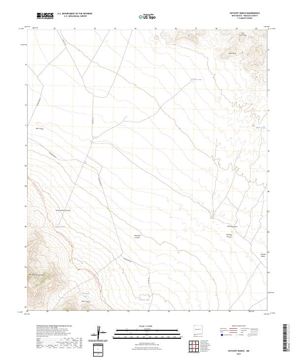 Hatchet Ranch topographic map thumbnail
