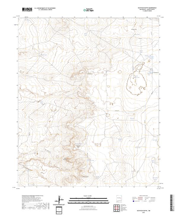 Haystack Butte topographic map thumbnail
