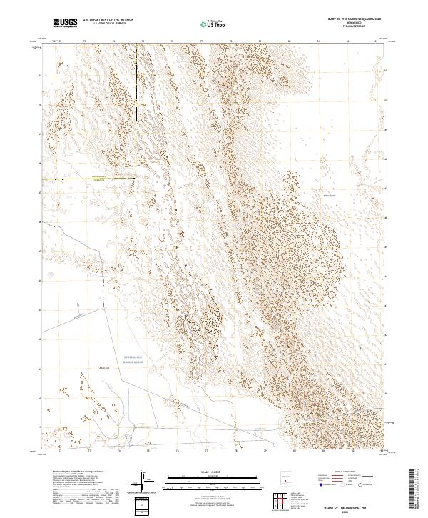 Heart of the Sands NE topographic map thumbnail