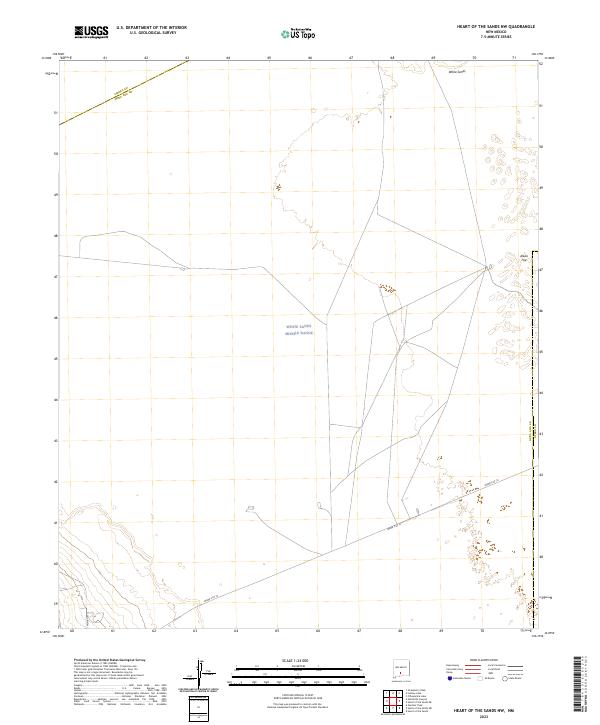 Heart of the Sands NW topographic map thumbnail