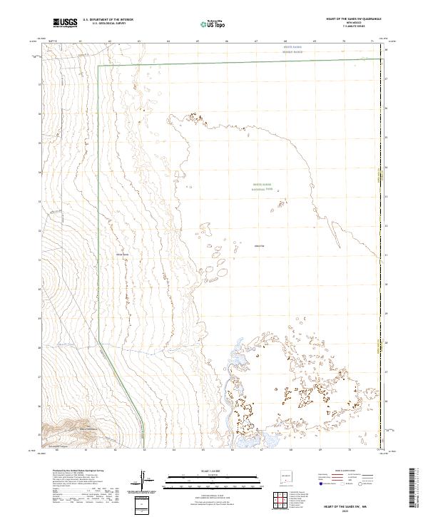 Heart of the Sands SW topographic map thumbnail