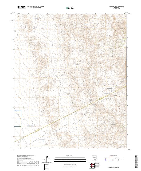 Hembrillo Basin topographic map thumbnail