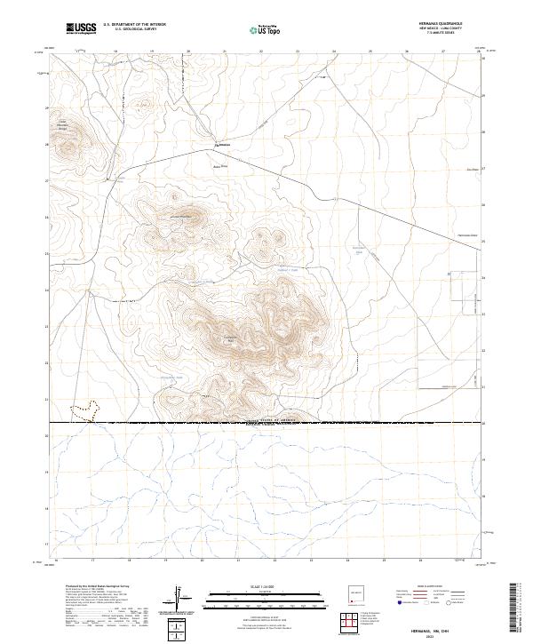 Hermanas topographic map thumbnail