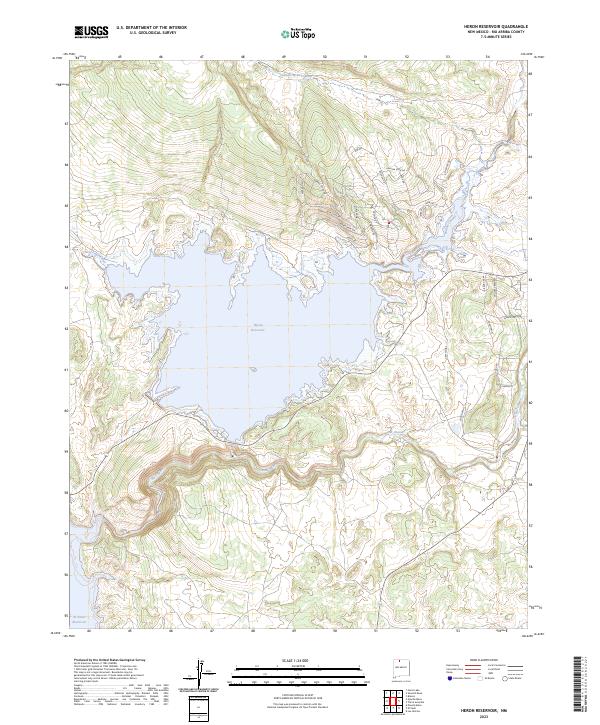 Heron Reservoir topographic map thumbnail