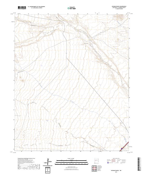 Hickman Ranch topographic map thumbnail