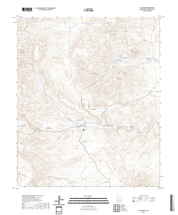 Hillsboro topographic map thumbnail