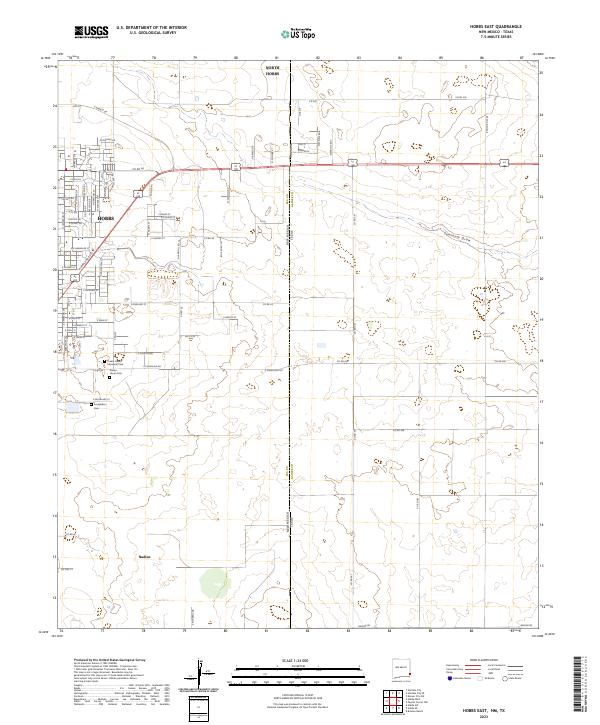 Hobbs East topographic map thumbnail