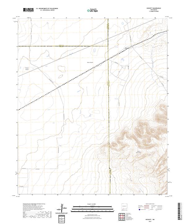 Hockett topographic map thumbnail