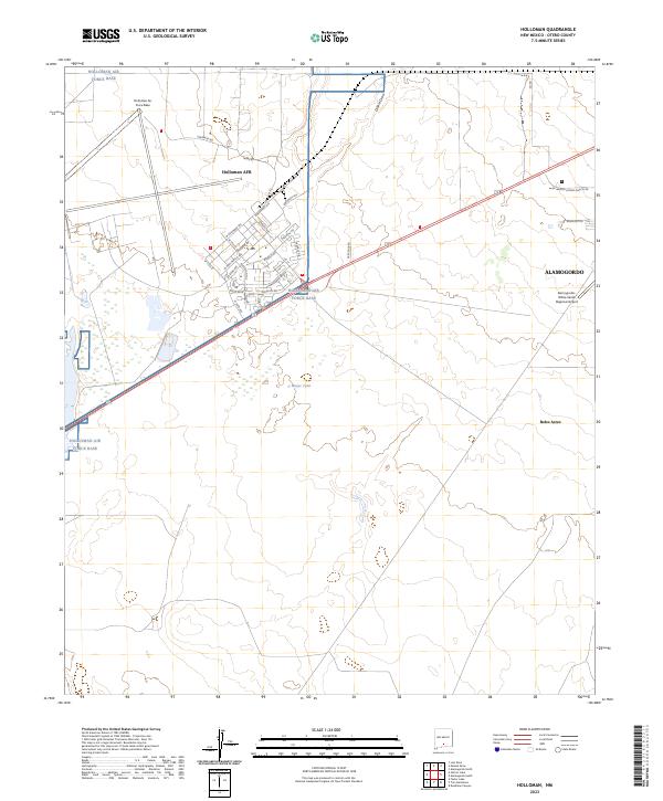 Holloman topographic map thumbnail
