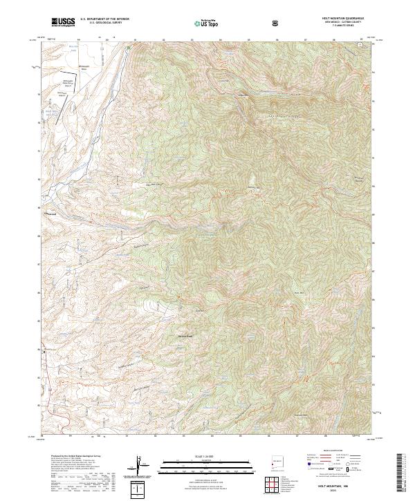 Holt Mountain topographic map thumbnail