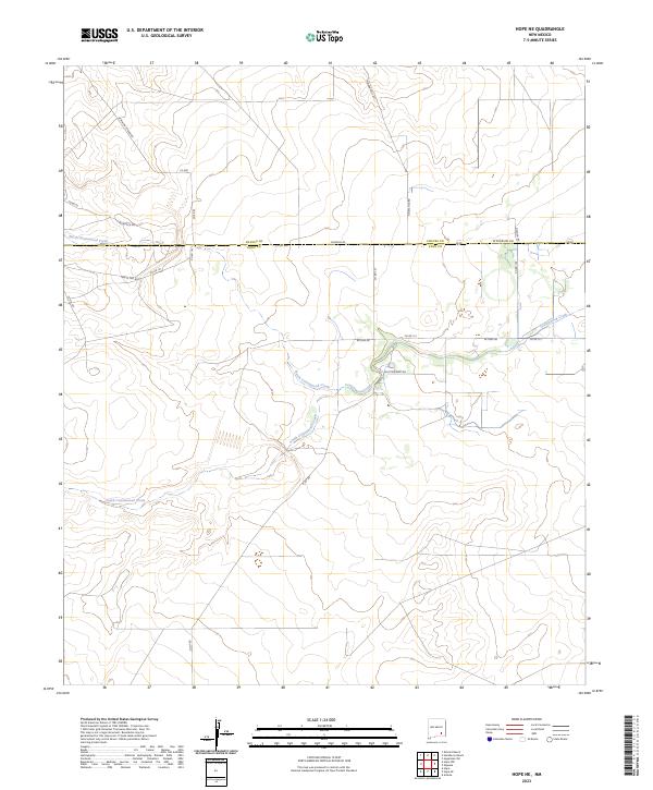 Hope NE topographic map thumbnail